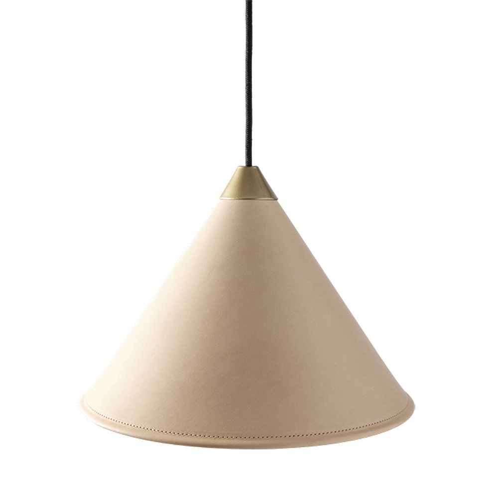 Leather Cone Lamp