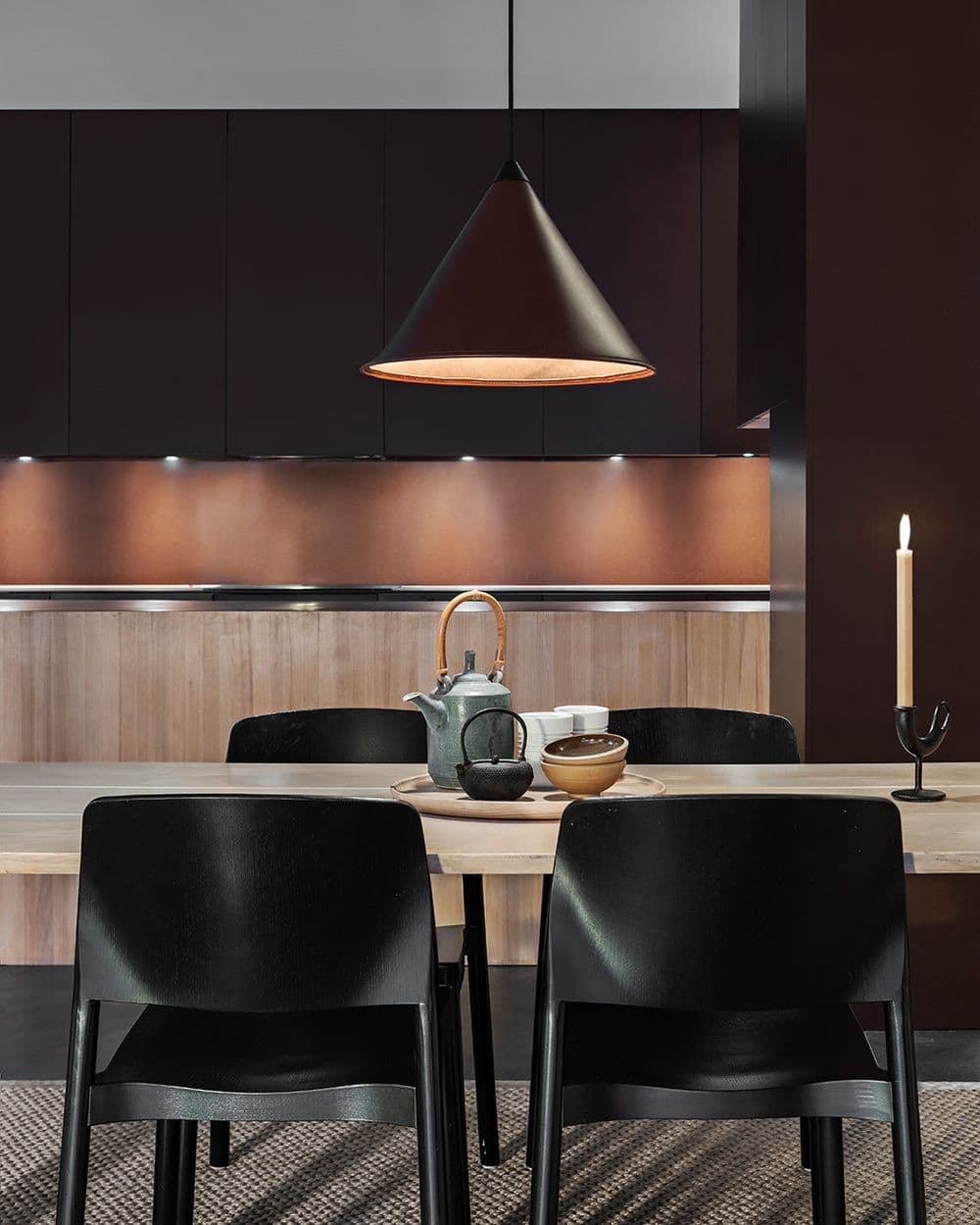 Leather Cone Lamp