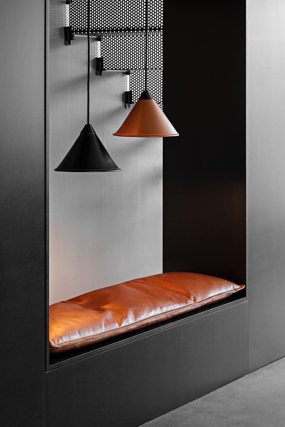 Leather Cone Lamp