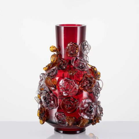 Váza Opulent Ruby